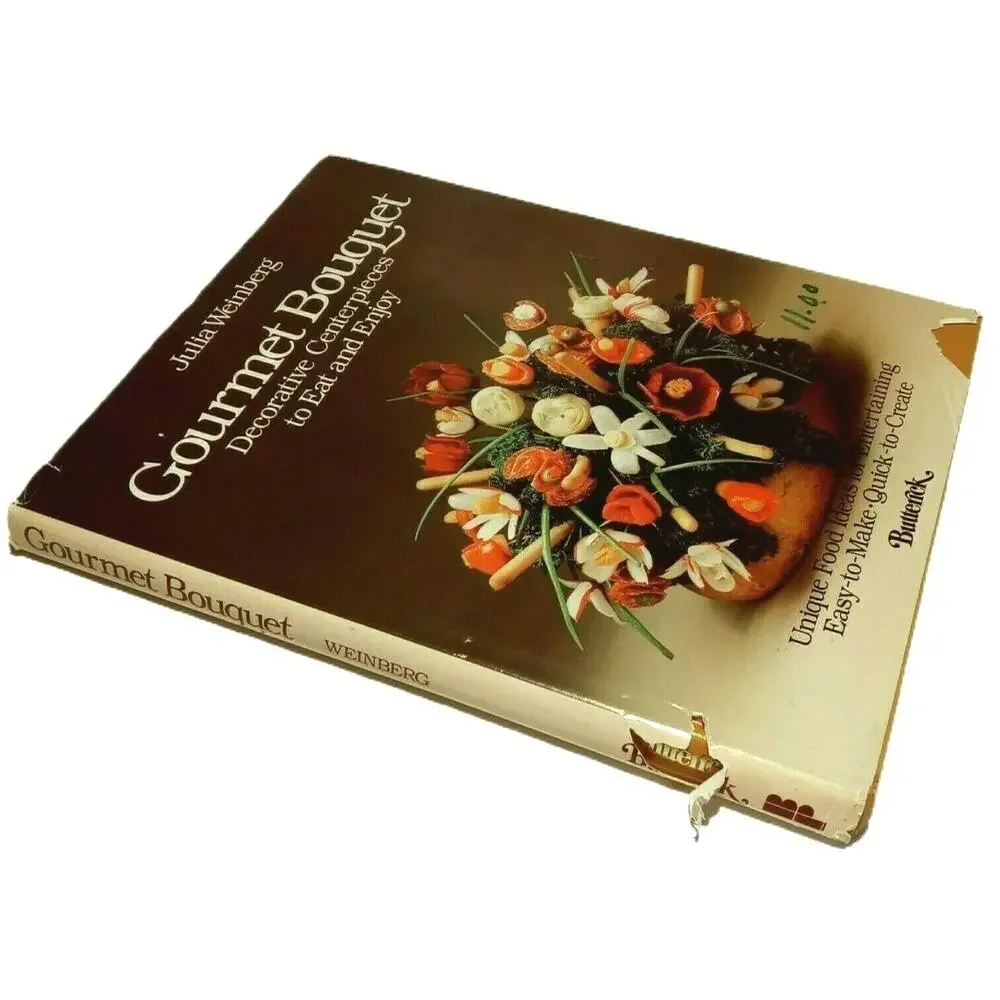 Gourmet Bouquet Edible Decor Cookbook Vintage 1979 Centerpieces Julia Weinberg